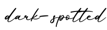 单词dark-spotted书写