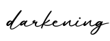 单词darkening书写