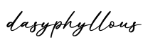 单词dasyphyllous书写