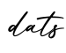 单词dats书写