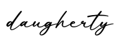 单词daugherty书写