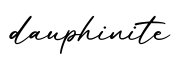 单词dauphinite书写