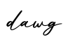 单词dawg书写