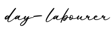 单词day-labourer书写