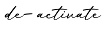 单词de-activate书写