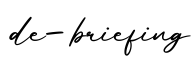 单词de-briefing书写