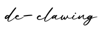 单词de-clawing书写