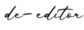 单词de-editor书写