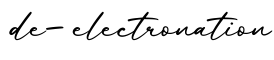 单词de-electronation书写