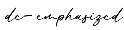 单词de-emphasized书写