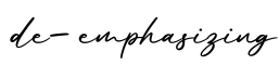单词de-emphasizing书写