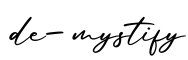 单词de-mystify书写