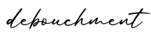 单词debouchment书写