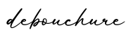 单词debouchure书写