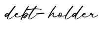 单词debt-holder书写