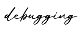 单词debugging书写