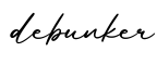 单词debunker书写