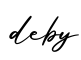 单词deby书写