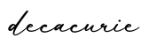 单词decacurie书写