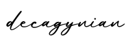单词decagynian书写