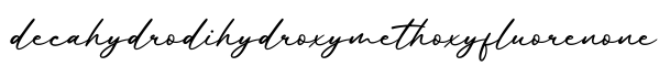 单词decahydrodihydroxymethoxyfluorenone书写