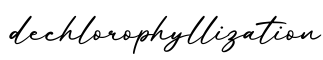 单词dechlorophyllization书写