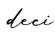 单词deci书写