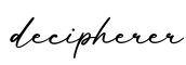单词decipherer书写