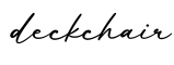 单词deckchair书写