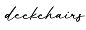 单词deckchairs书写