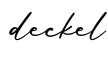单词deckel书写