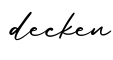 单词decken书写