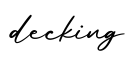 单词decking书写