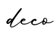 单词deco书写