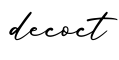 单词decoct书写
