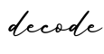单词decode书写