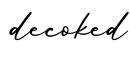 单词decoked书写
