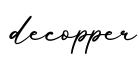 单词decopper书写