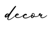 单词decor书写