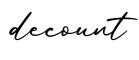 单词decount书写