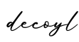 单词decoyl书写