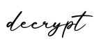 单词decrypt书写