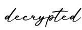 单词decrypted书写
