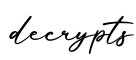 单词decrypts书写