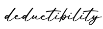 单词deductibility书写
