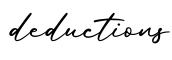 单词deductions书写