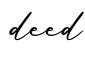 单词deed书写