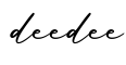 单词deedee书写