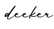 单词deeker书写