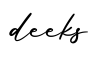 单词deeks书写